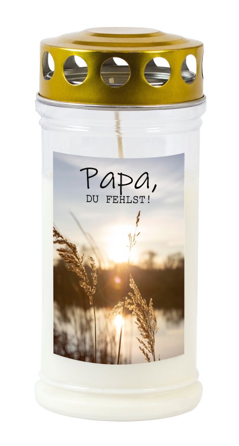 JEKA Gedenkkerze klein mit Motiv Papa
