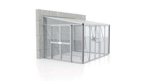 VITAVIA Anlehngewächshaus Helena 8600 ESG 3 mm Aluminium