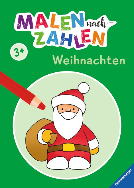 RAVENSBURGER Buch Malen nach Zahlen Weihnachten