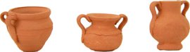 Krippenzubehör Terrakotta Töpfe 2,6 cm