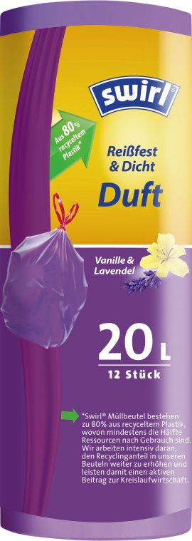 SWIRL Duft Müllbeutel Vanille & Lavendel