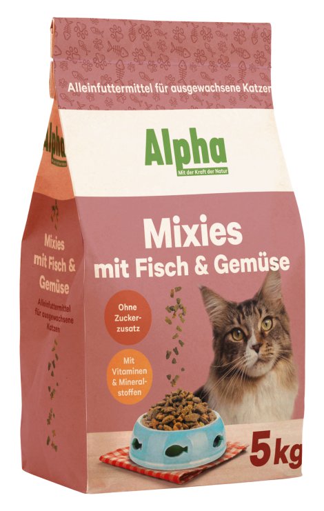 ALPHA Mixies Forelle,Lachs, Hering, Gemüse 5 kg
