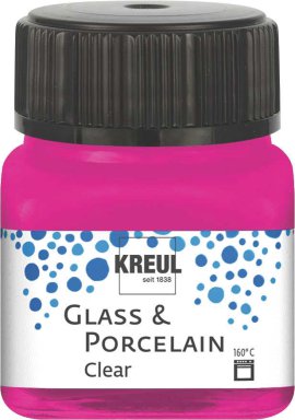 KREUL Malfarbe Glass & Porcelain Clear Pink 20 ml