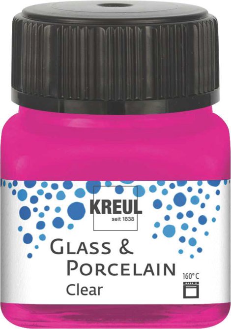 KREUL Malfarbe Glass & Porcelain Clear Pink 20 ml
