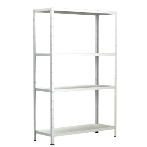 SCHULTE REGALWELT Grundregal 4 Böden Weiß 180x90x40 cm
