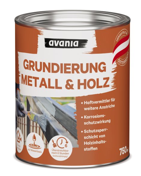 AVANIA Grundierung Metall & Holz Weiß 750 ml