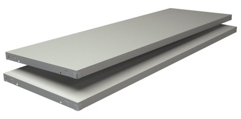 SCHULTE REGALWELT Steckfachboden Weiß 120x40 cm, 2 Stk.