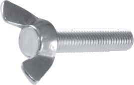 SUKI Flügelschraube verzinkt Kunststoffbox M6x30 mm 4 Stk.