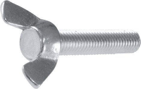 SUKI Flügelschraube verzinkt Kunststoffbox M6x30 mm 4 Stk.