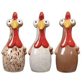 DEROMA Dekofigur Huhn 21 cm