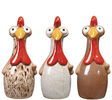DEROMA Dekofigur Huhn 21 cm