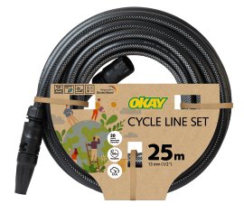 OKAY Gartenschlauch-Set Cycle Line 1/2" 25 m