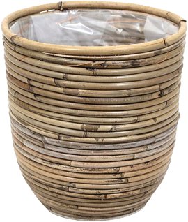 Pflanztopf Rattan Grau ø 20 cm