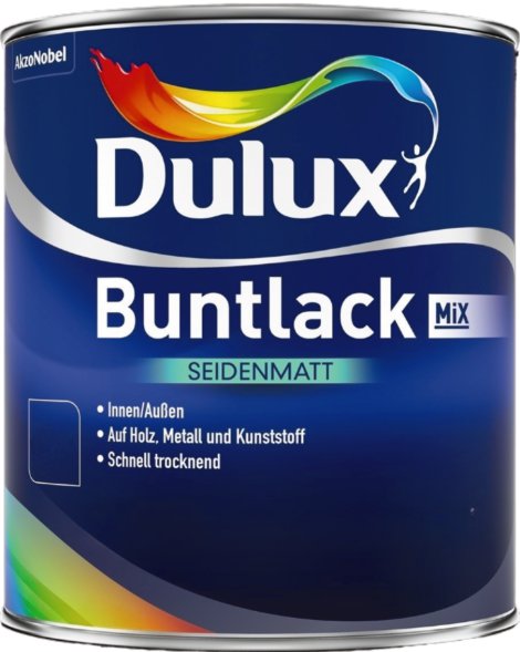 DULUX Buntlack WV Mix Basis 3 seidenmatt-rot 1 l