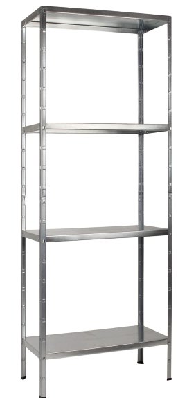SCHULTE REGALWELT Grundregal 4 Böden verzinkt