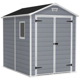 KETER Gerätehaus Manor 6x8 Grün/Weiß 185,8x236,8 cm