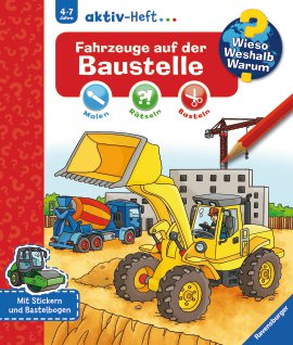 RAVENSBURGER Aktivheft Fahrzeuge auf der Baustelle