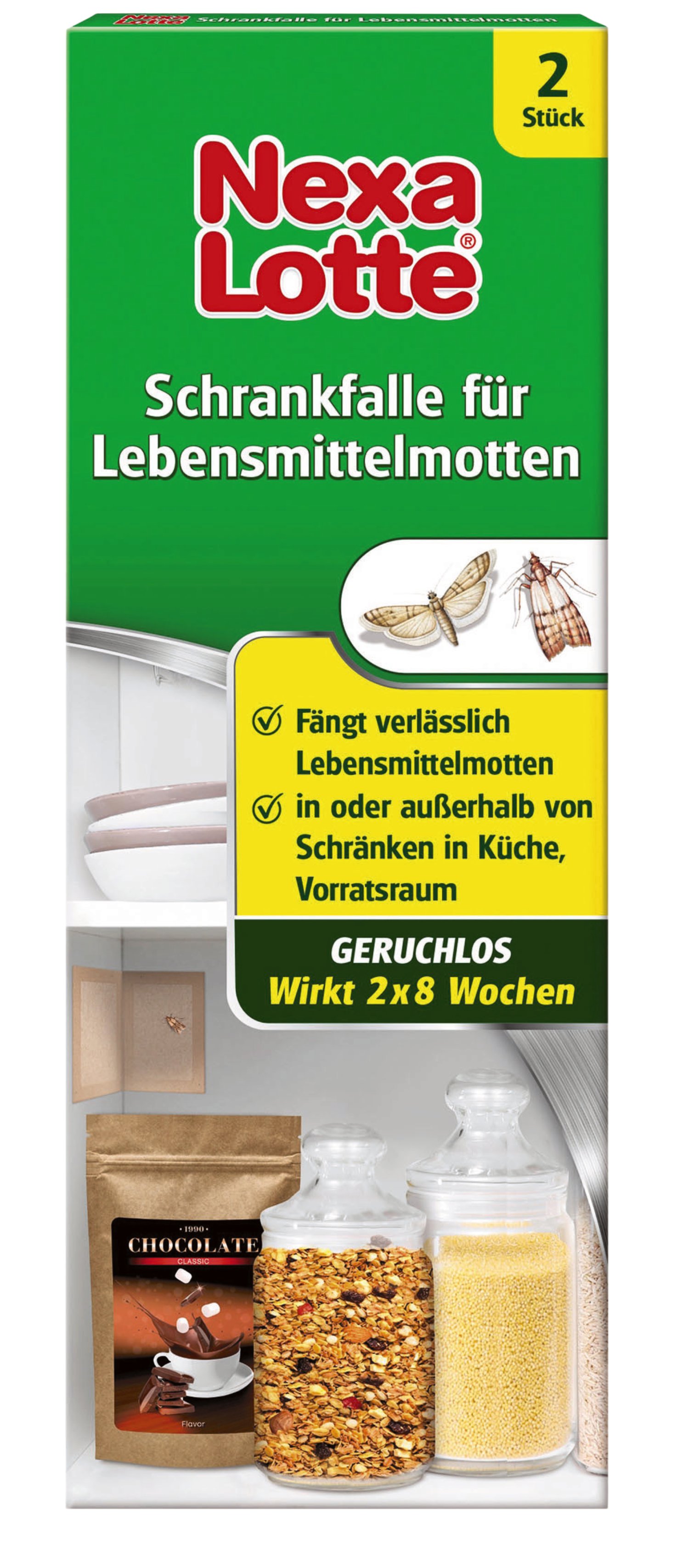 Nexa Lotte® Schrankfalle für Lebensmittelmotten 2 Stk.