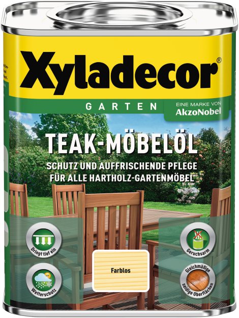 XYLADECOR Teak-Möbelöl farblos 750 ml