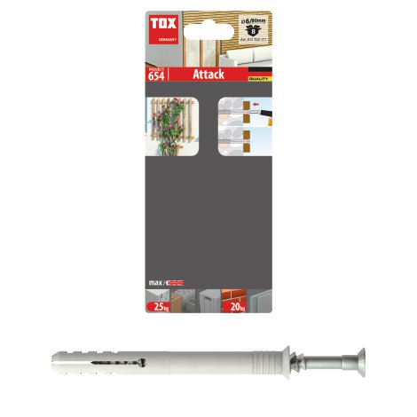 TOX Nageldübel LSN/SK 6x80 mm 8er-Pack