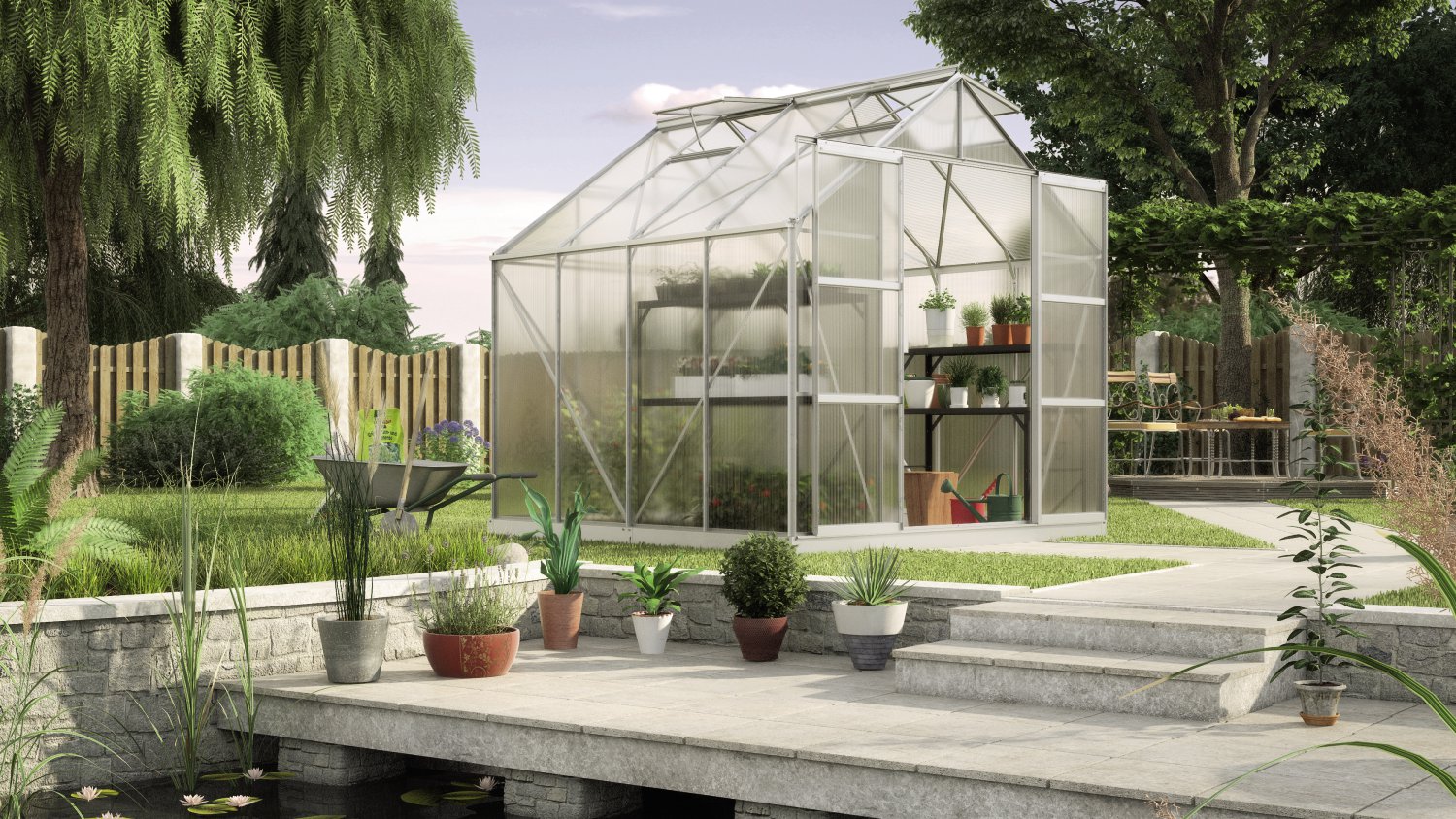 VITAVIA Gewächshaus Uranus HKP 6 mm Aluminium