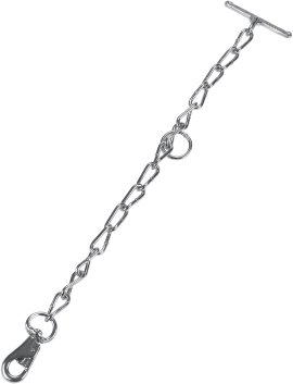 Kettenteil einfach mit Karabinerhaken und Knebel 66 cm