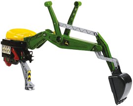 ROLLY TOYS John Deere Heckbagger Grün