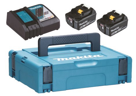 MAKITA Akku-Set BL1830B 2x6 Ah mit Ladegerät