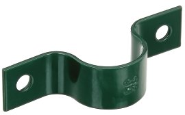 ALBERTS Rohrschelle für Pfosten verzinkt Grün ⌀ 34 mm