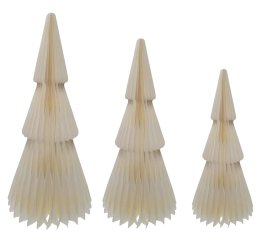 Dekofigur Papierbaum Weiß 49x49x99 cm