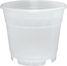 GELI Orchideenkulturtopf Transparent/Milchig 16 cm
