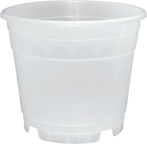 GELI Orchideenkulturtopf Transparent/Milchig 16 cm
