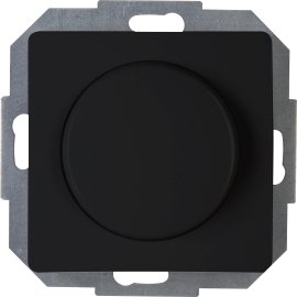 KOPP LED-Druck-Wechseldimmer Paris Mattschwarz