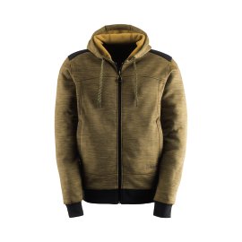 KAPRIOL Sweatjacke Slick mit Kapuze Ocker