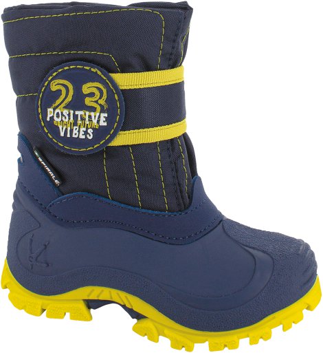 WERKSTOFF Kinder-Winterstiefel Mika, blau/limette 30