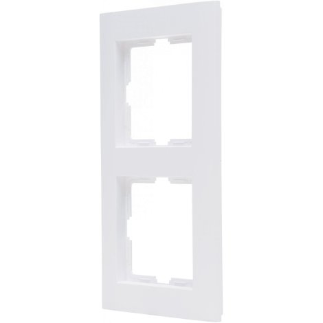 KOPP Abdeckrahmen Athenis Weiß/Matt 2-Fach