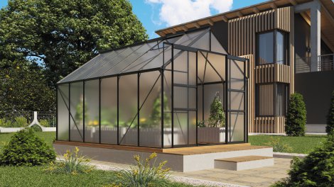 VITAVIA Gewächshaus Mars 9900 HKP 4 mm Schwarz