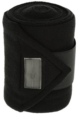 Strickbandage 350x12 cm, schwarz 4 Stk.