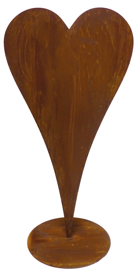 Gartenfigur Herz Lavendel 53x40x100 cm (BxTxH)