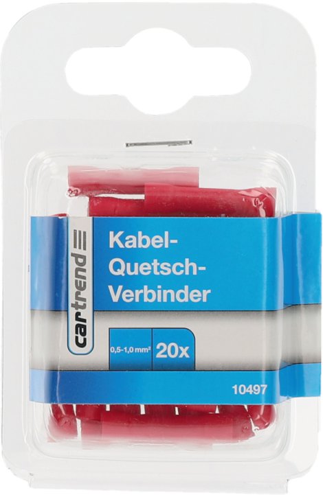 CARTREND Kabel-Quetschverbinder Rot 20 Stk.