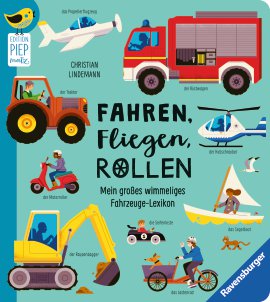 RAVENSBURGER Buch Edition Piepmatz Fahren Fliegen Rollen