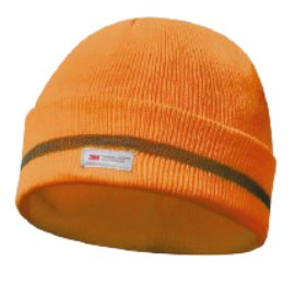 Kinder Haube mit Reflektionsstreifen Orange