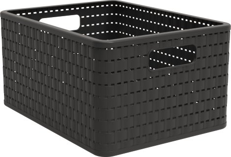 ROTHO Korb Country Schwarz A4, 18 l