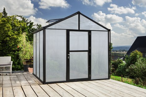 VITAVIA Gewächshaus Zeus 6200 HKP 10 mm Schwarz