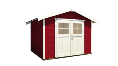 WEKA Gartenhaus 122 Rot Größe 4