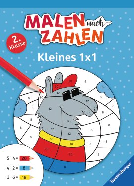 RAVENSBURGER Buch Malen nach Zahlen 2. Klasse Kleines 1 x 1