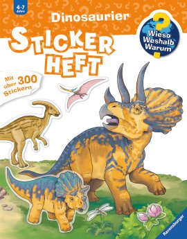 RAVENSBURGER Buch Stickerheft Dinosaurier