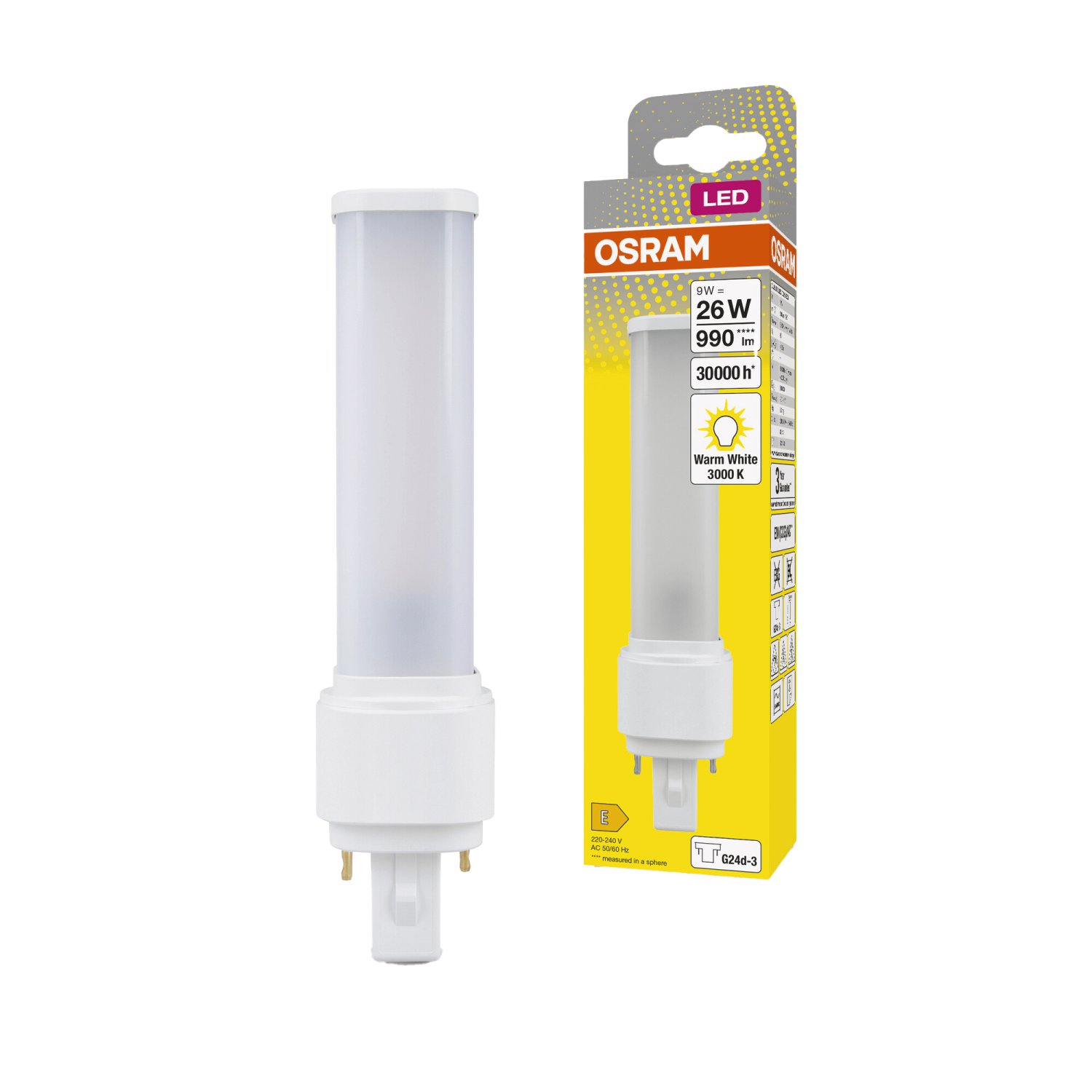 OSRAM LED-Lampe Dulux D LED EM 26 10W G24d-3