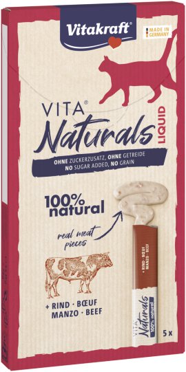 VITAKRAFT Snack Liquid mit Rind 5er-Pack