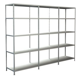 SCHULTE REGALWELT Grund Anbauregal 15 Böden Weiß